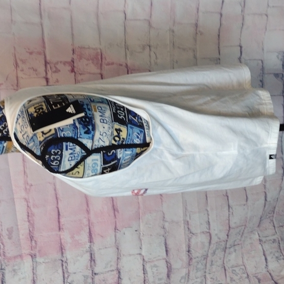 ADIDAS - lot of 2 racer back tank top snowcone black and white size large - Picture 3 of 7